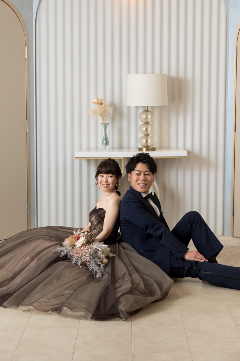 最後はスタジオで洋装撮影