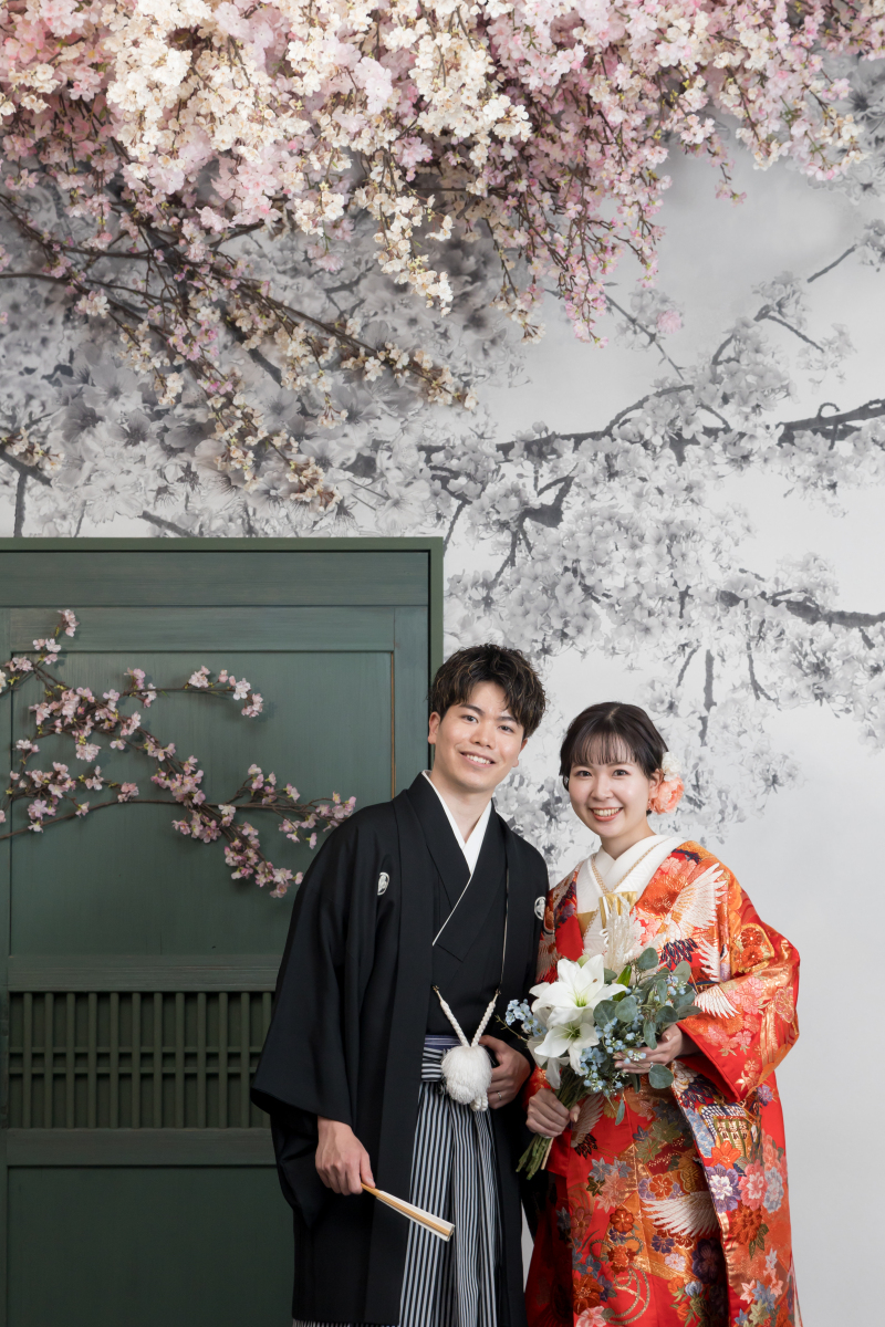 桜の背景で雰囲気を変えて！