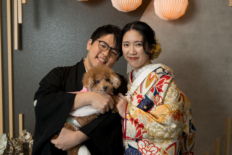 ワンちゃんと一緒に♡