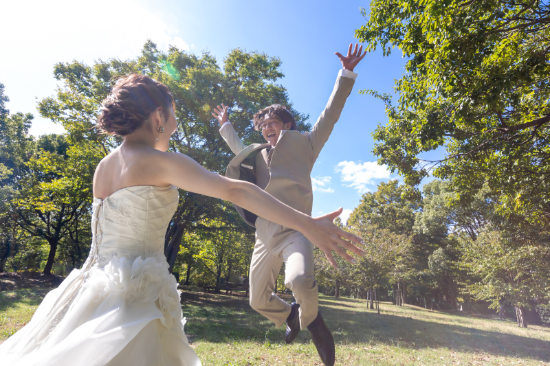 ご新婦様へジャーーンプ!