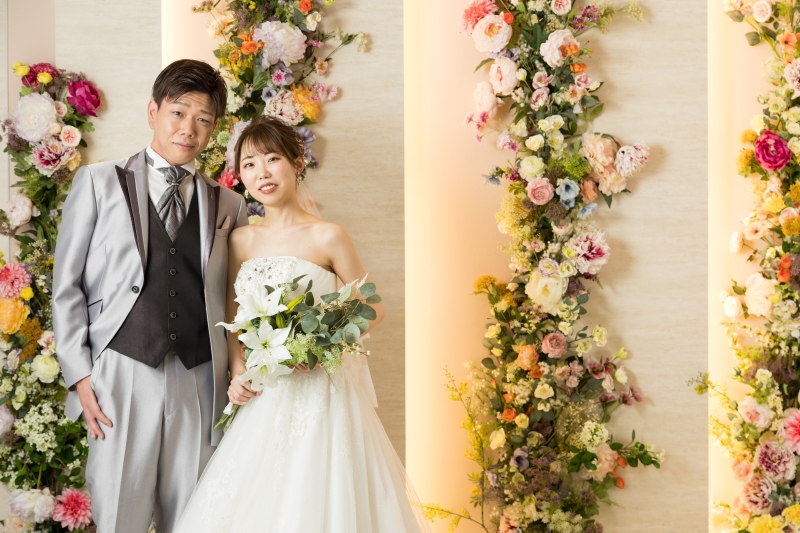 お花の背景で可愛く！