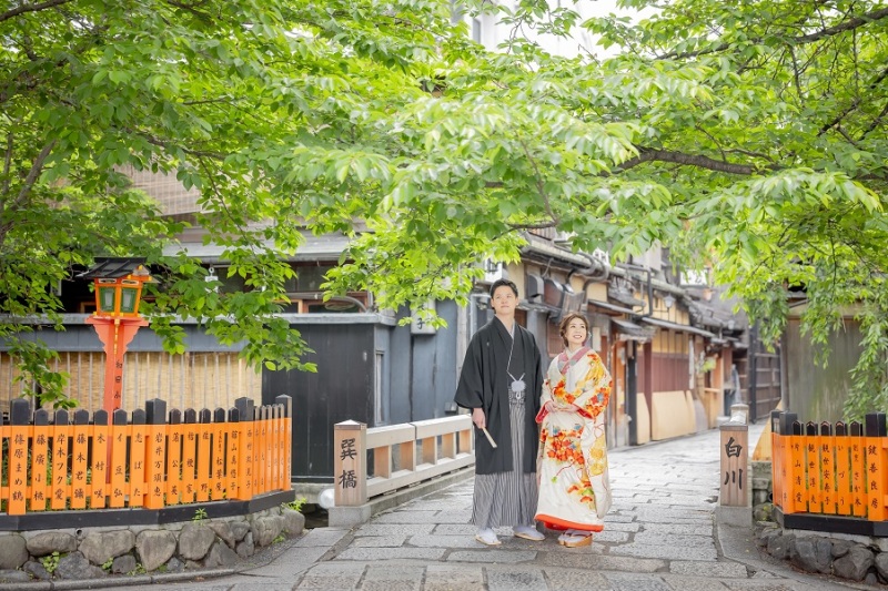京都で和装ロケーション撮影
