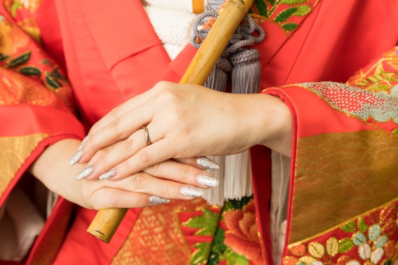 ご新婦様のお手元も