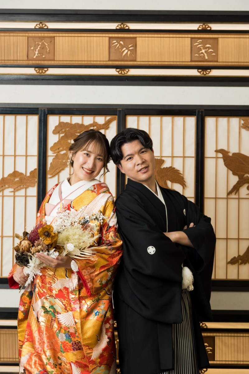 背合わせショット