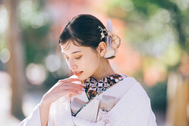 和装は襟や小物でおしゃれにアレンジできます☆