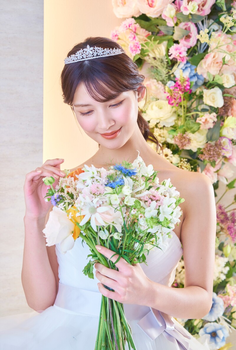 衣裳に合わせたブーケもご用意♡