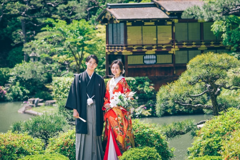 Photo Maison écrin 大阪店_庭園で撮影できる