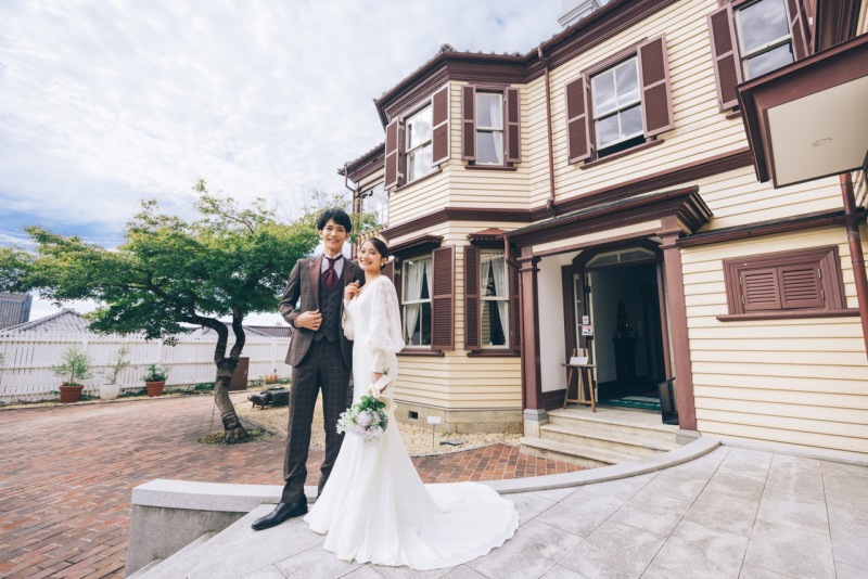 【衣裳追加料金なし】期間限定7万円オフ　全データ100カット+12Pアルバム+細身加工付き！神戸異人館ロケーション撮影プラン