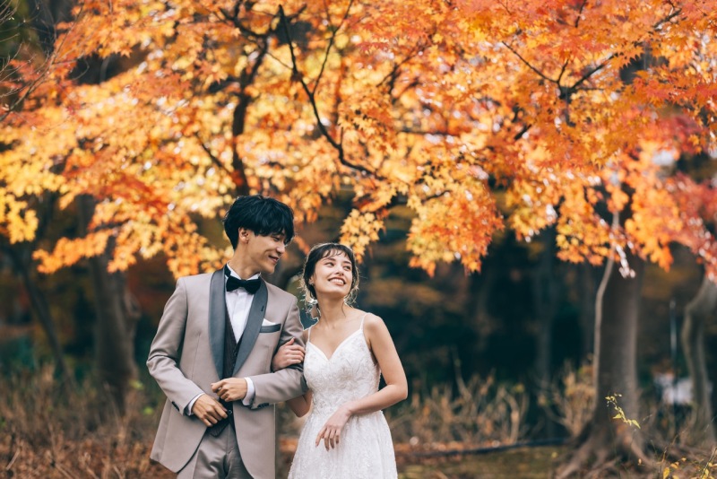 【衣裳追加料金なし】期間限定7万円オフ　細身加工付き！長居公園ロケーション撮影 【12Pアルバム付き】プラン