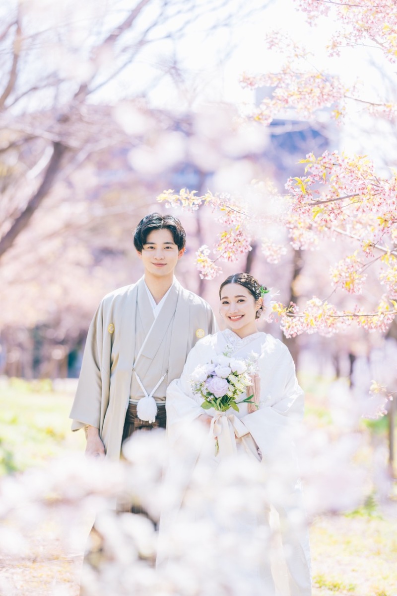 【5組限定!衣装追加料金なし!】¥230,000→¥148,500 全データ(100カット)付き!桜ロケーション撮影プラン
