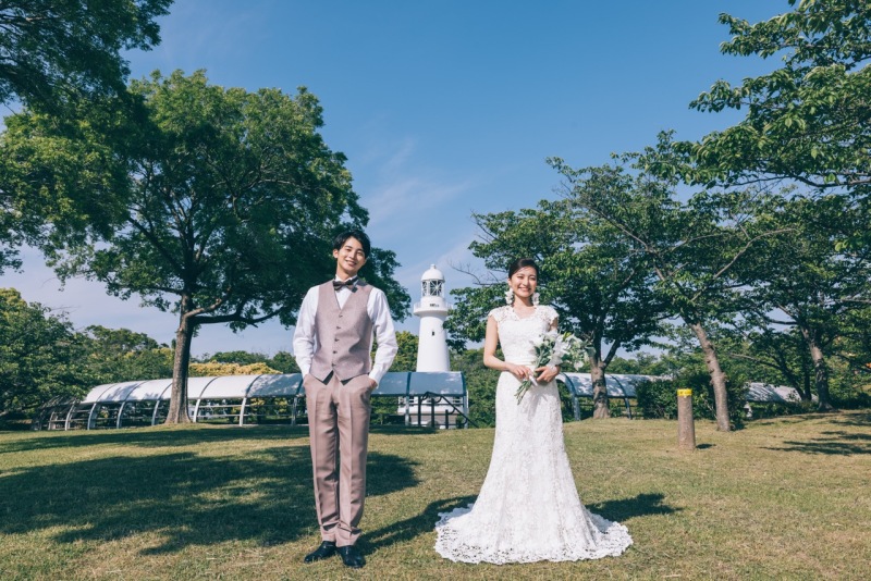 【衣裳追加料金なし】期間限定7万円オフ 全データ100カット+12Pアルバム+細身加工付き!舞洲緑地公園ロケーション撮影プラン