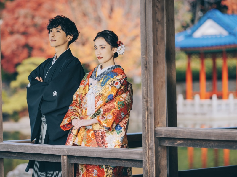 【衣裳追加料金なし】期間限定7万円オフ　全データ（100カット）付き！大仙公園ロケーション撮影【12Pアルバム付き】プラン