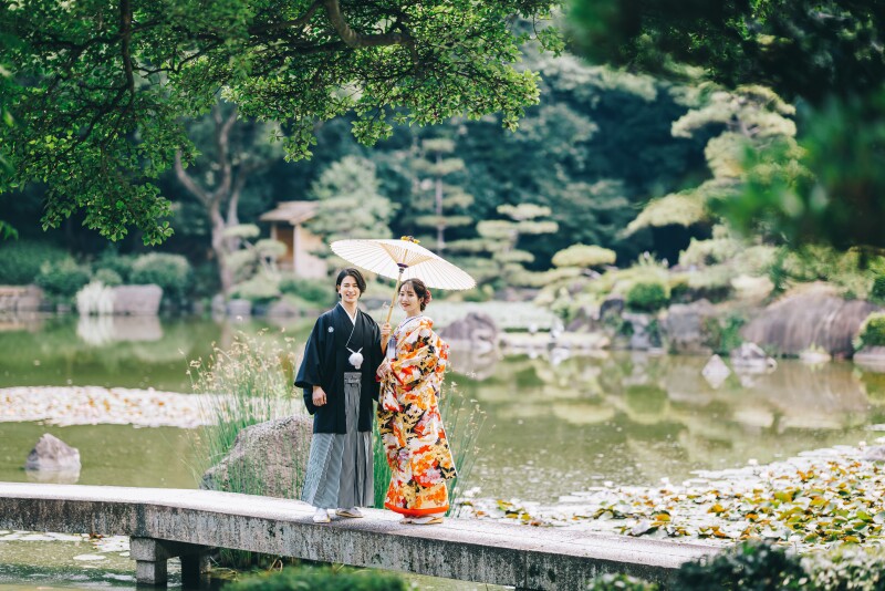 ￥230,000&rarr;￥148,500【衣裳追加料金なし】全データ100カット付！新緑ロケーション撮影プラン