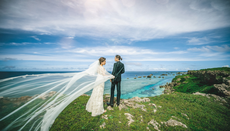 「風が創る、幻想的なベールショット」