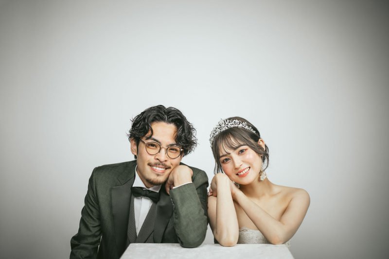 【Photrait限定/洋装限定】タキシード・ウエディングドレス1着・データ200カット付 ※衣装グレードアップ料金無