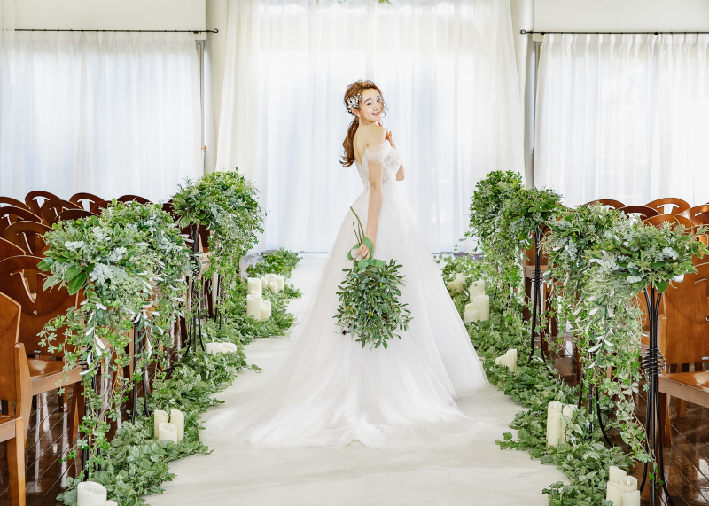 【チャペル+館内撮影プラン】洋装1着!チャペル+結婚式場内で非日常的なウエディングフォトを!データ50枚