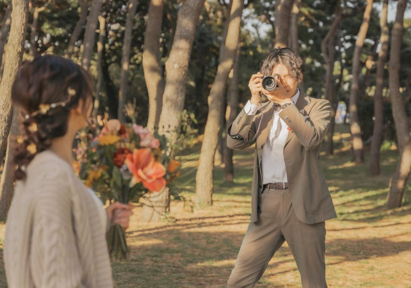 新郎さんの趣味のカメラを小物に!