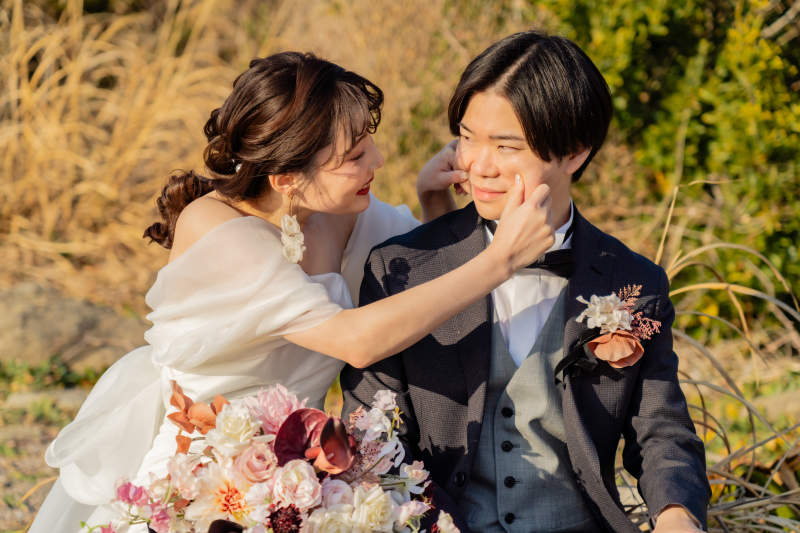 ほっぺをムニムニ