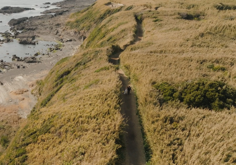 ドローンショットはダイナミックさが魅力!