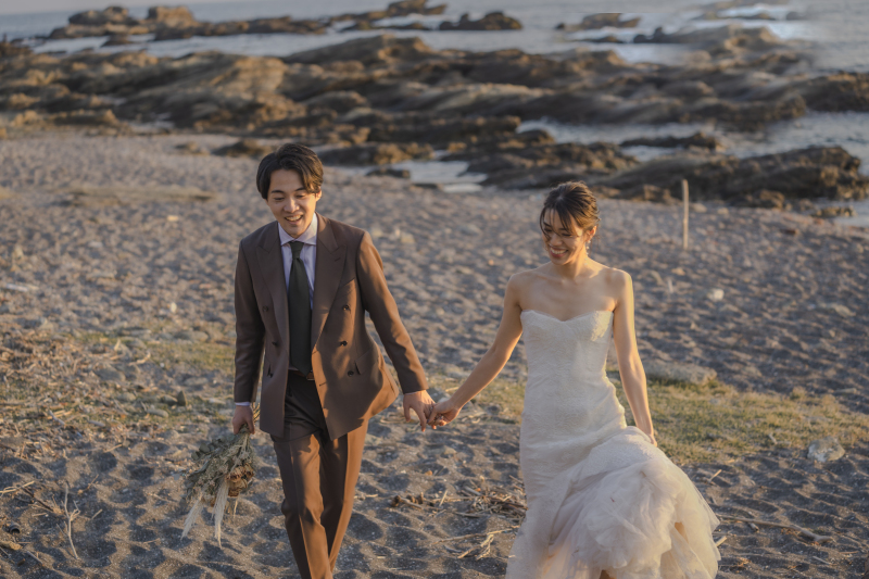 海岸線を歩きながら…