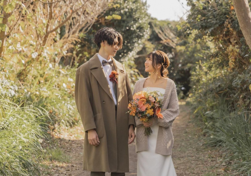 抜け感のあるショットも!