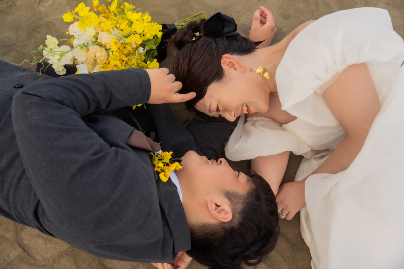 寝転びショット