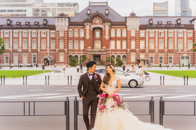 これぞ東京駅!駅舎前ショット!
