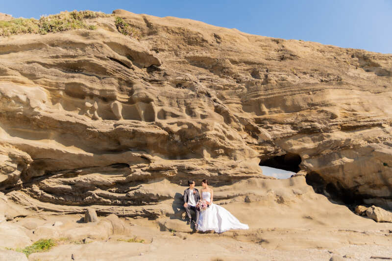 かっこいい岩壁と