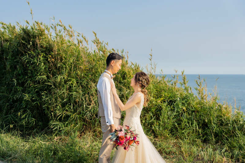 【3,4,5月撮影】自然ロケ前撮りフォト〈衣装+ヘアメイク+車送迎+データ150枚+ブーケ+ブートニア+アクセ〉