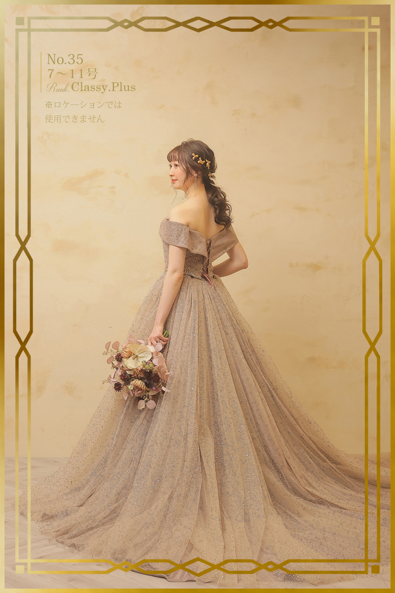 カラードレス　NO35　後ろ姿