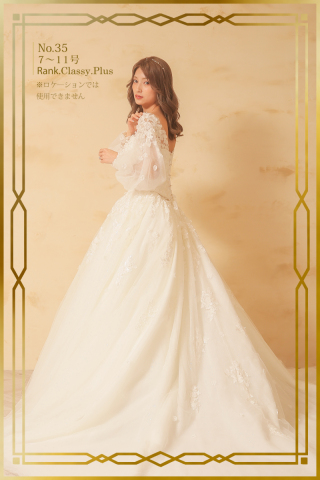 ウェディングドレスNO35　後ろ姿