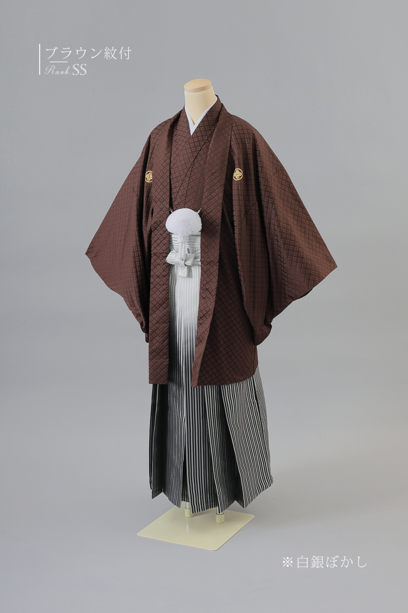 ブラウン紋付