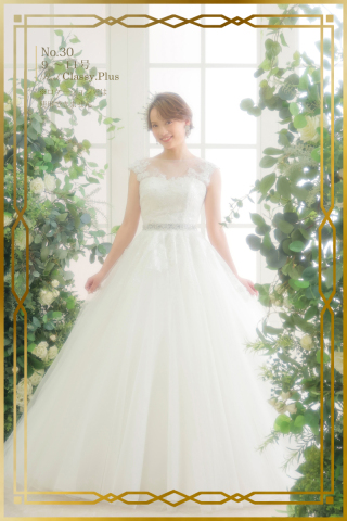 ウェディングドレスNO30　ノースリーブ有り