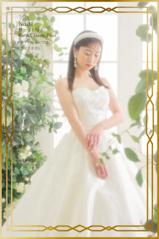 ウェディングドレスNO31　オフショル無し
