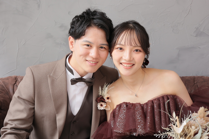 頬を寄せたショット