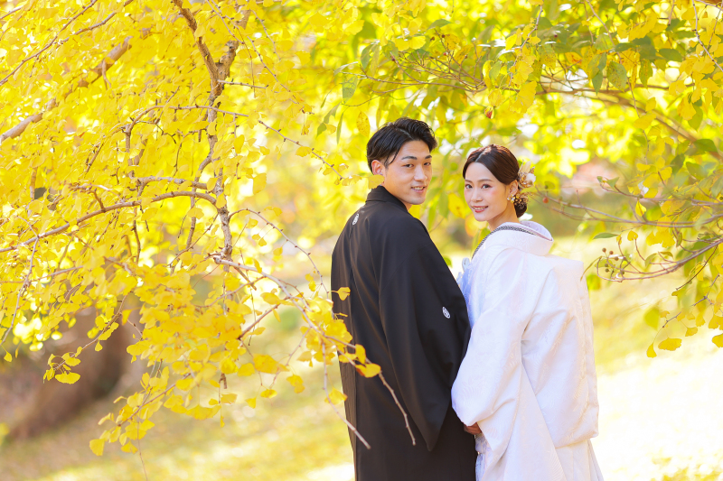 秋の和装ロケーション