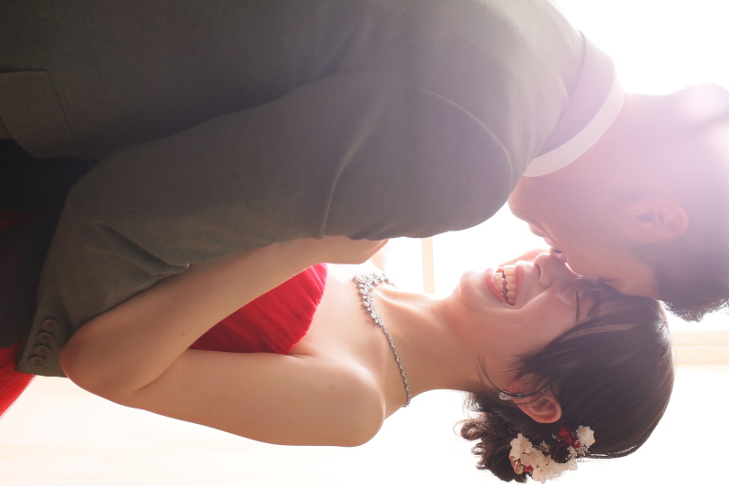 お顔を寄せたショット