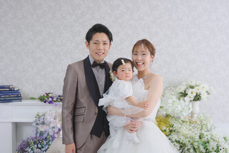 和洋装2着ランクフリープラン（お子様との記念写真）