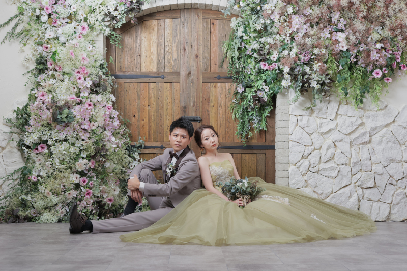 【ANTIQUE】flower door