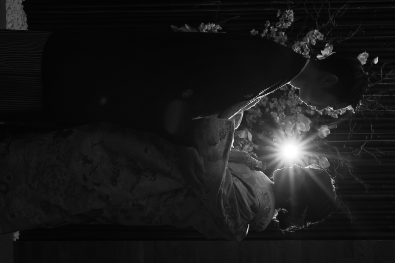 モノクロ×シルエット