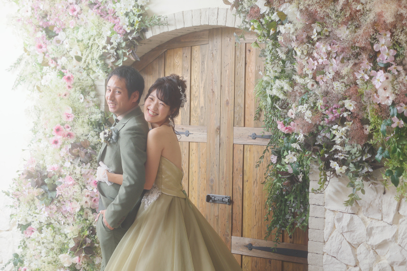 【ANTIQUE】flower door