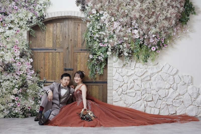 【ANTIQUE】flower door