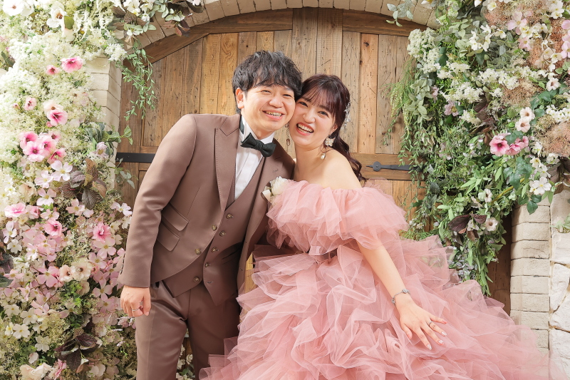 頬をくっつけたショット