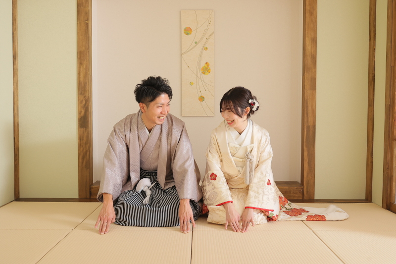 お辞儀ショット