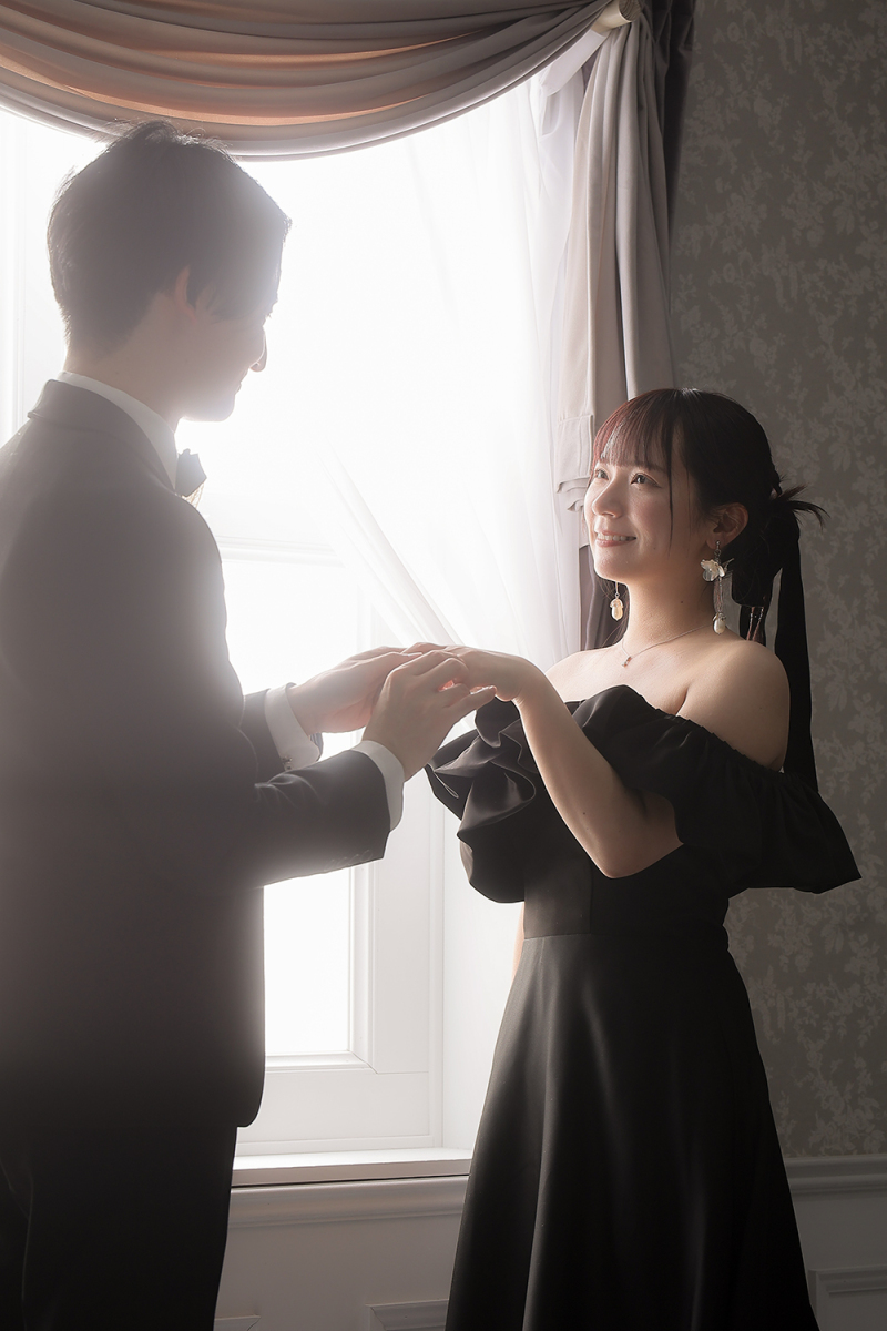 指輪交換シーン