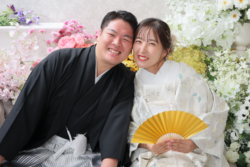 頬をくっつけて