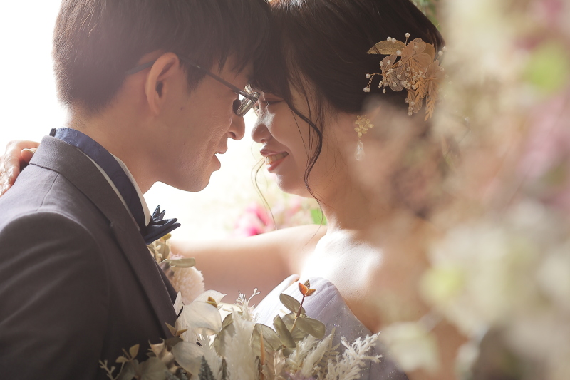 お鼻同士をくっつけて