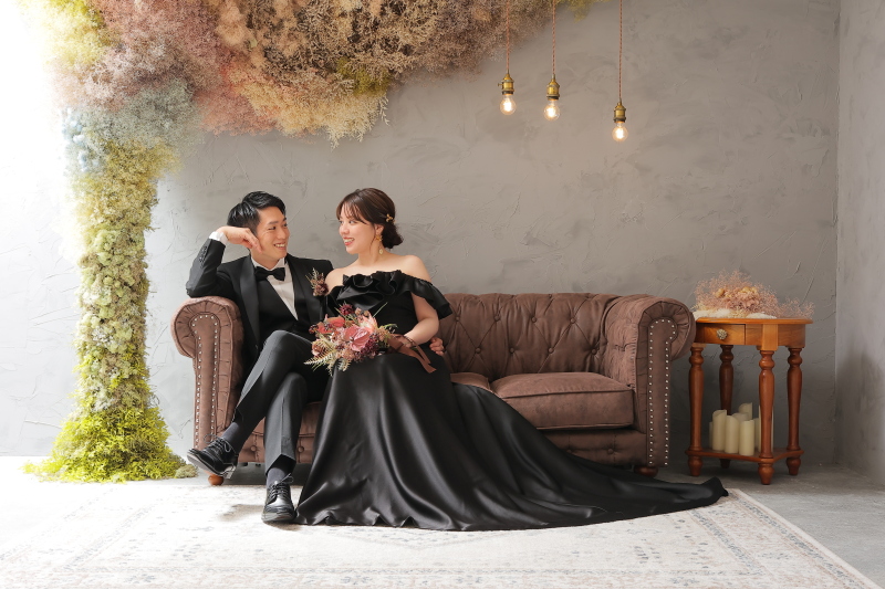 座ったショット