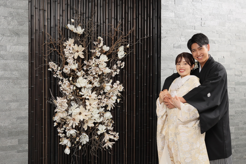 後ろからハグショット