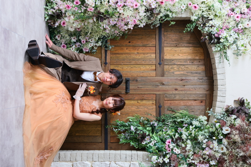 【ANTIQUE】flower door